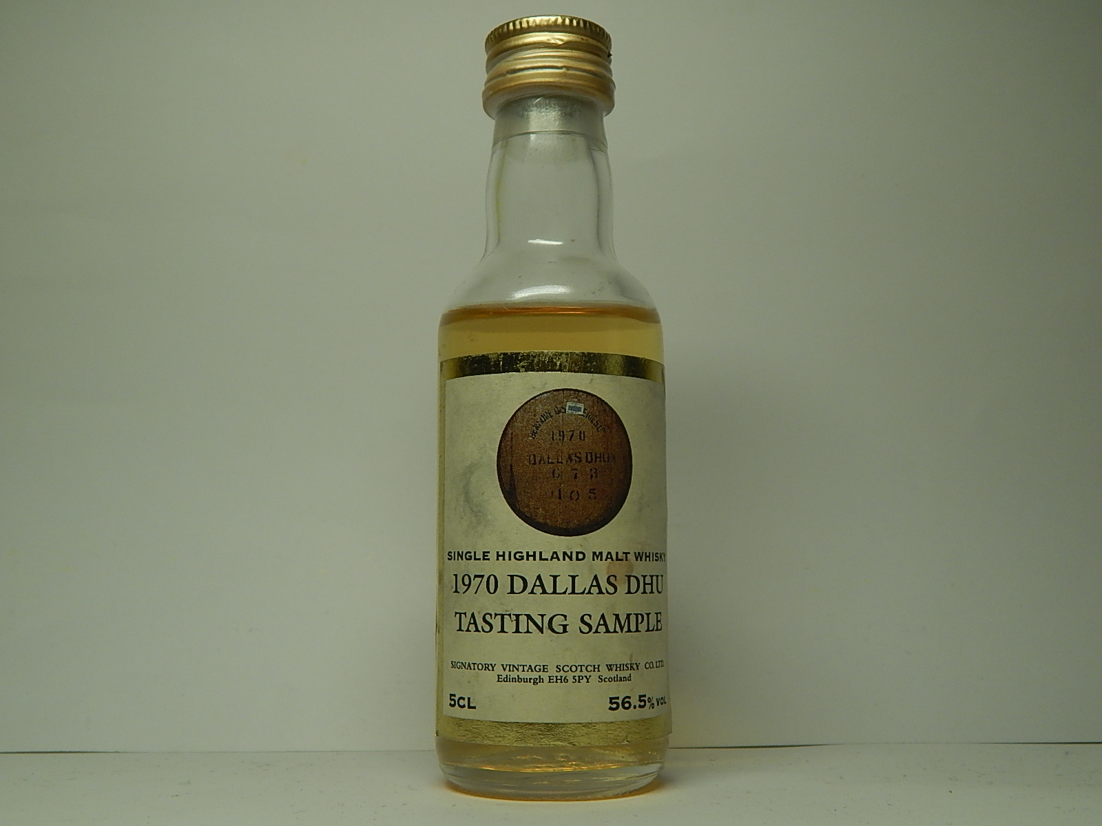 SHMW 1970 "Signatory" 5CL 56,5%VOL